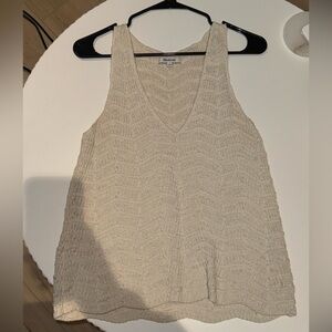 Madewell Women's Cream Crochet Tank